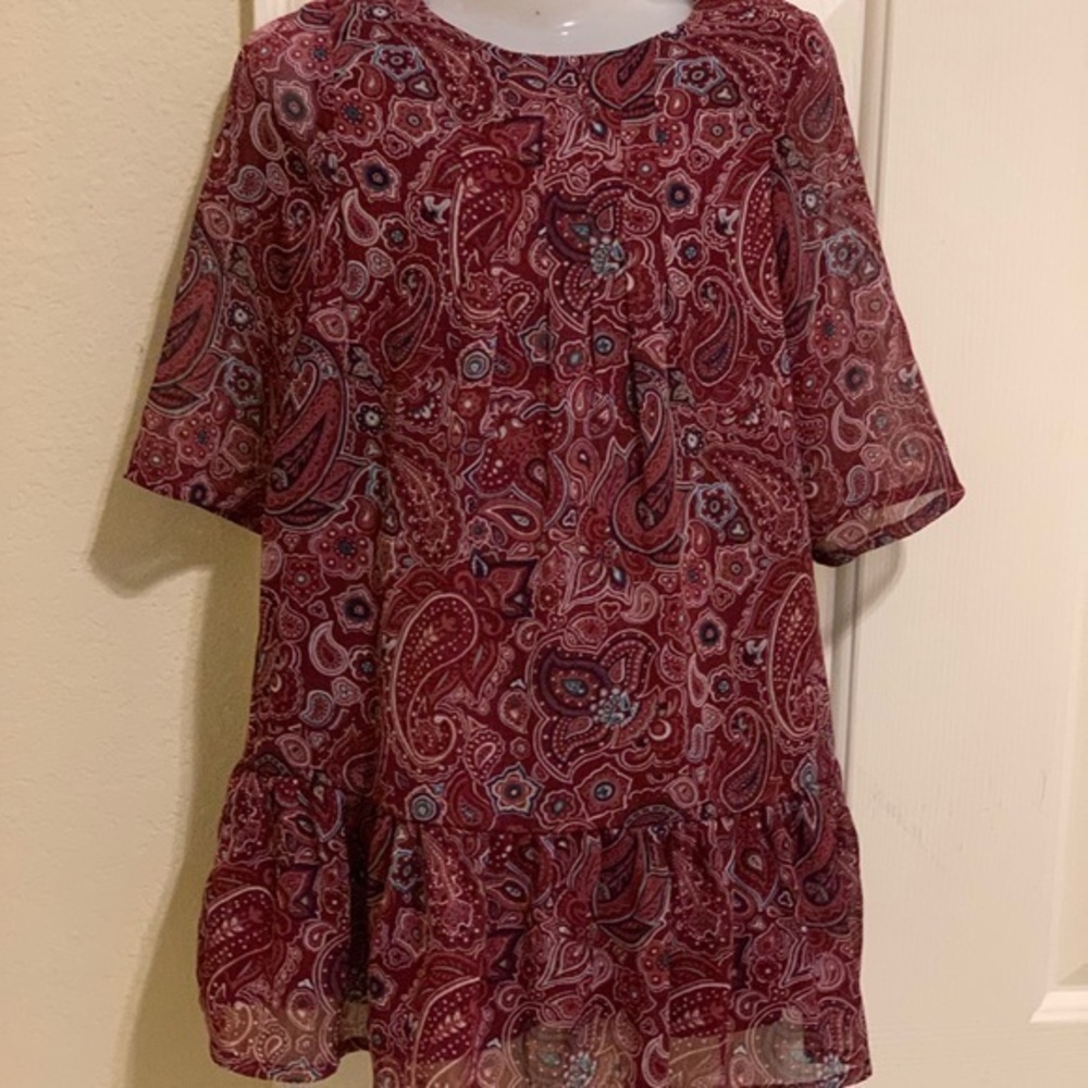 Crazy 8  toddler girl dress sz 4T paisley print